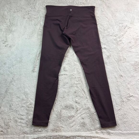Wunder Under Leggings Contour Fit Mid Rise Size 10 Burgundy Full Length Luon - Picture 6 of 9